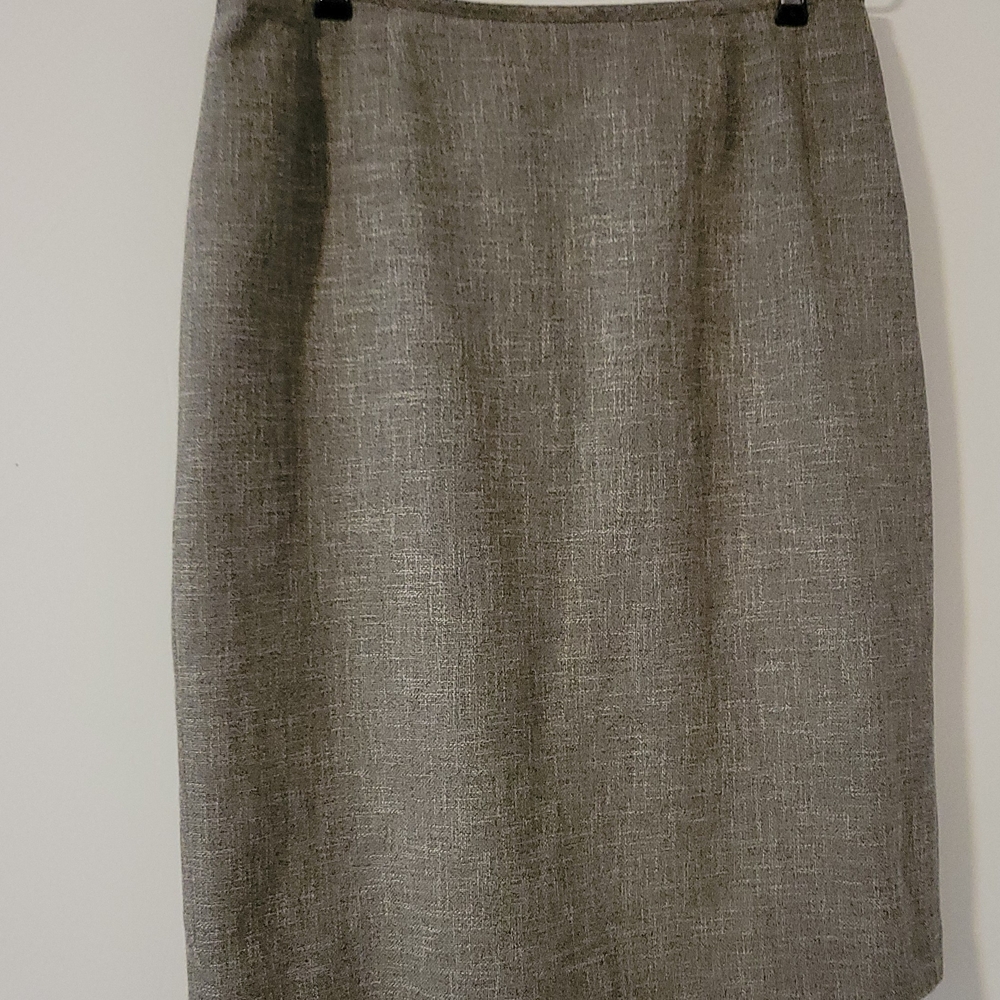 Anne Klein Elegant Gray Pencil Skirt